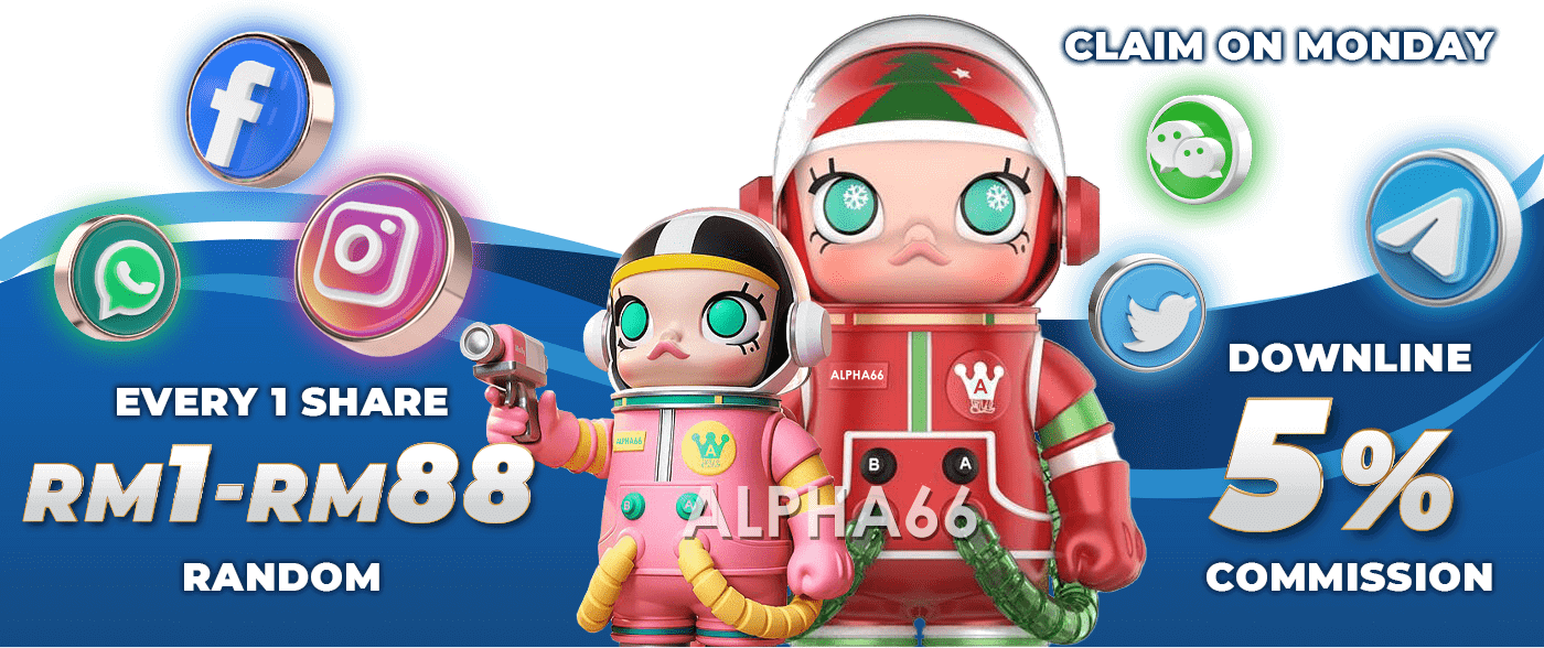 Alpha66 VIP Casino Claim Every Monday Free Credit Promotion Banner